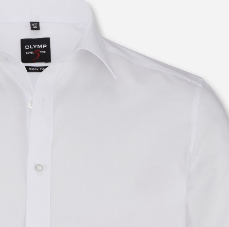 Olymp Hemd Herren Olymp Regular Einfarbig Kragen Italienisch Lange Ärmel