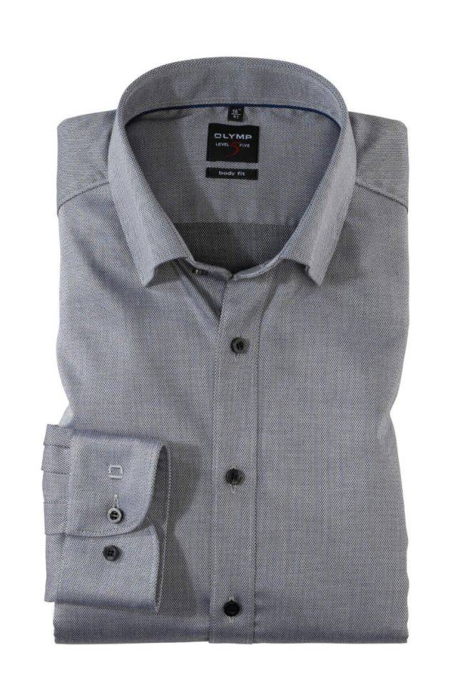 olymp Hemd Herren Olymp Regular Einfarbig kragen Italienisch Lange Ärmel