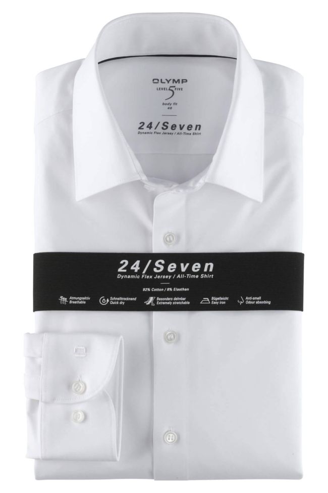 olymp Hemd Herren Olymp Regular Einfarbig kragen Italienisch Lange Ärmel