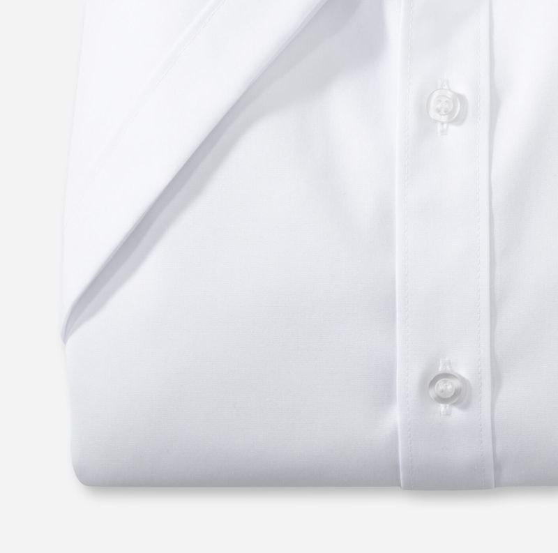 Olymp Hemd Herren Olymp Regular Einfarbig Kragen Italienisch Kurze Ärmel