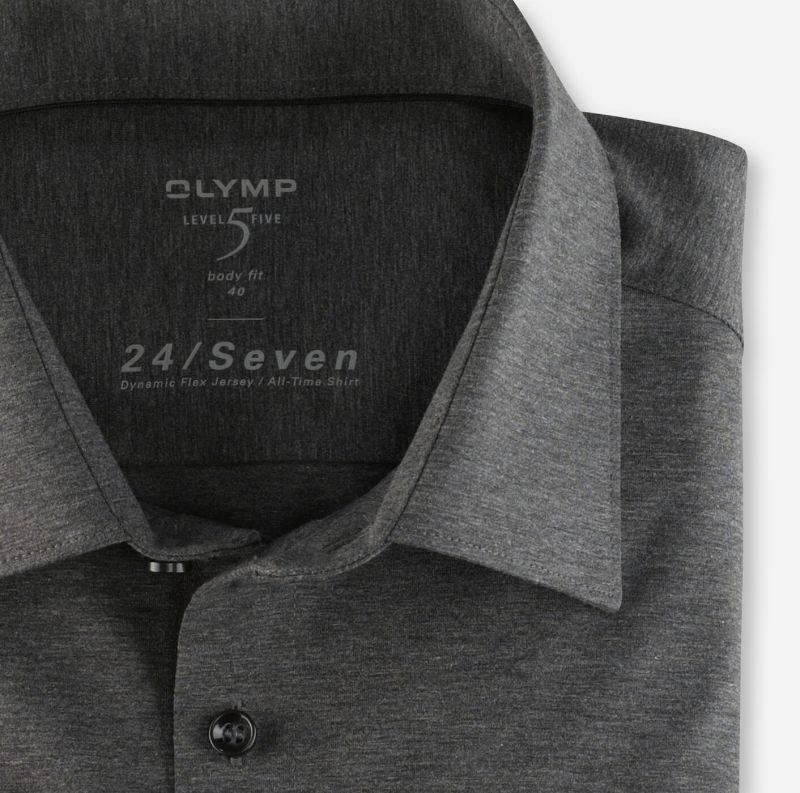 Olymp Hemd Herren Olymp Regular Einfarbig Kragen Italienisch Lange Ärmel