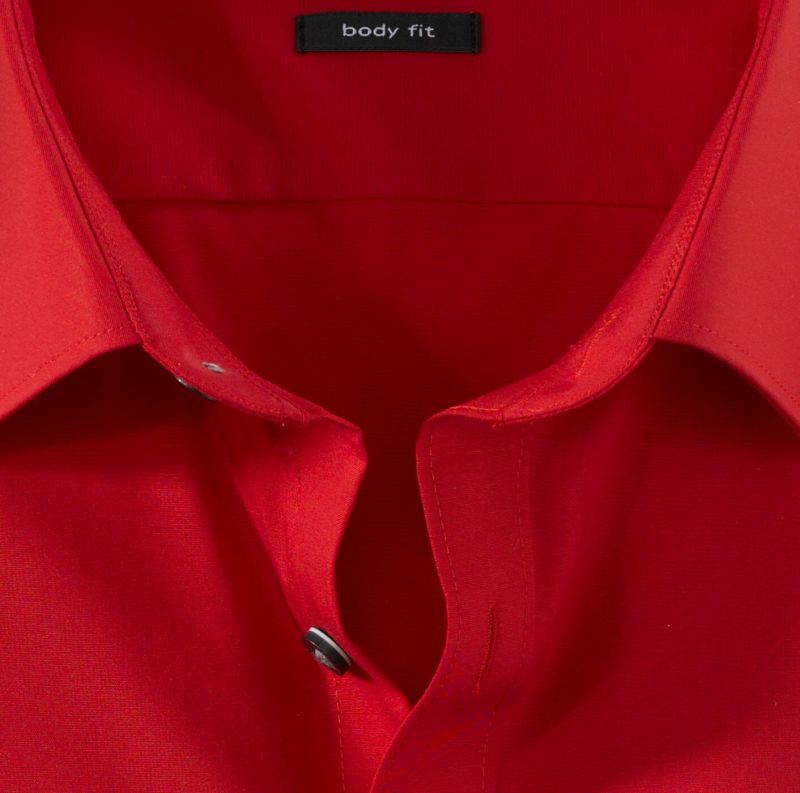 Olymp Hemd Herren Olymp Regular Einfarbig Kragen Italienisch Lange Ärmel