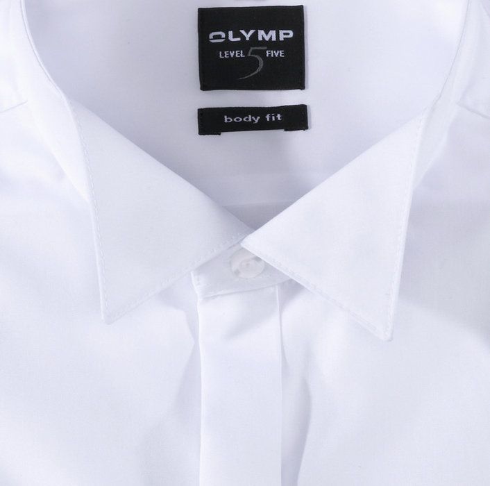 Olymp Hemd Herren Olymp Regular Einfarbig Kragen Kläppchenkragen Lange Ärmel