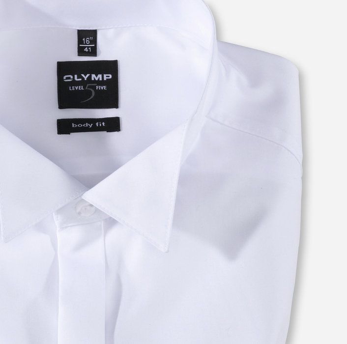 Olymp Hemd Herren Olymp Regular Einfarbig Kragen Kläppchenkragen Lange Ärmel