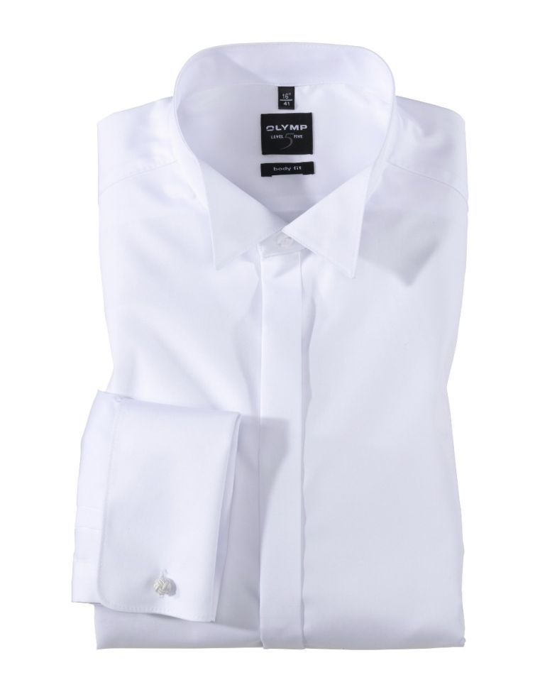 olymp Hemd Herren Olymp Regular Einfarbig kragen Kläppchenkragen Lange Ärmel