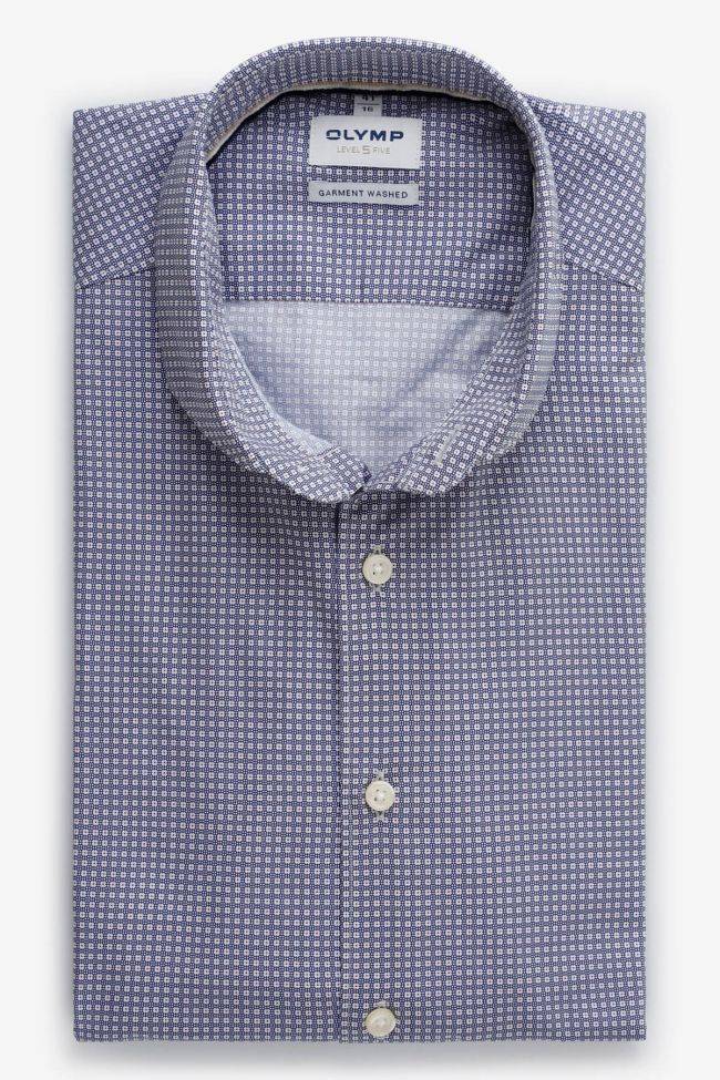 Olymp Hemd Herren Olymp Regular Halb Unifarben 100% Baumwolle Kragen Französisch Lange Ärmel
