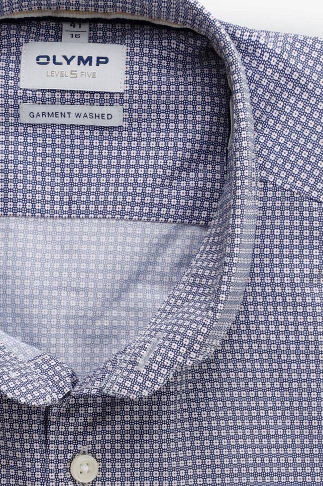 olymp Hemd Herren Olymp Regular Halb Unifarben 100% Baumwolle kragen Französisch Lange Ärmel