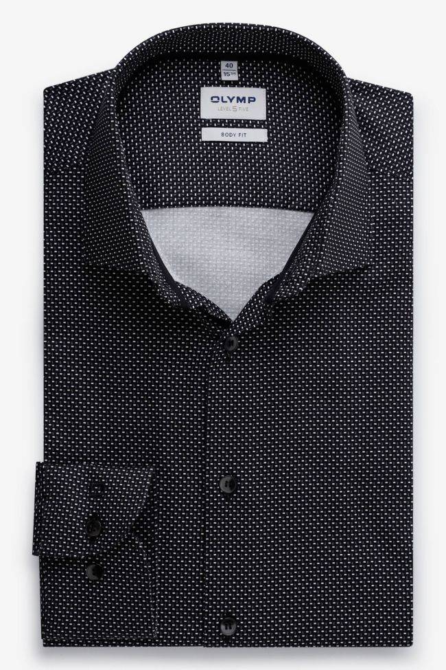 Olymp Hemd Herren Olymp Regular Halb Unifarben 97% Baumwolle 3% Elastan Kragen Französisch Lange Ärmel