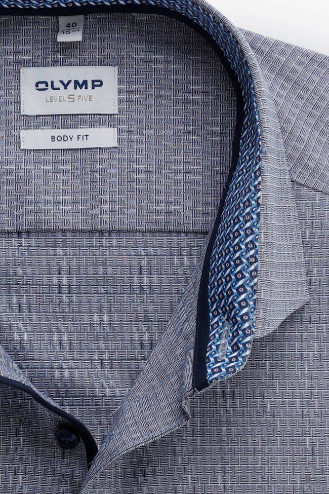 olymp Hemd Herren Olymp Regular Halb Unifarben 97% Baumwolle 3% elastan kragen Französisch Lange Ärmel