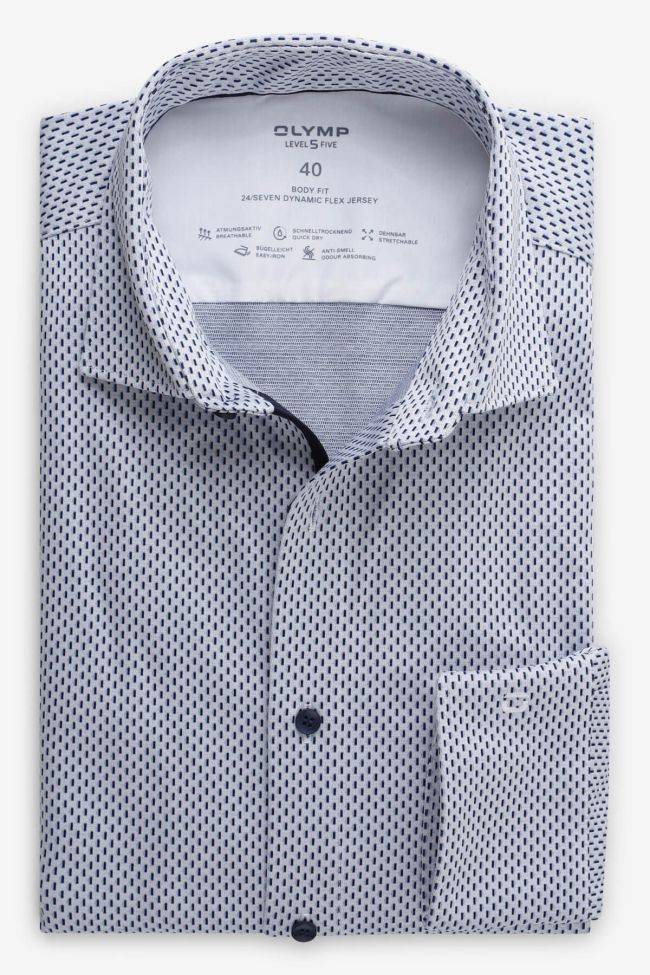 olymp Hemd Herren Olymp Regular Halb Unifarben 98% cotton 2% ea kragen Französisch Lange Ärmel