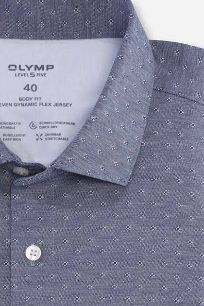 Olymp Hemd Herren Olymp Regular Halb Unifarben Kragen Französisch Lange Ärmel