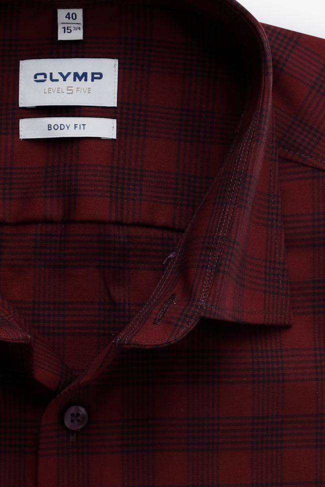 olymp Hemd Herren Olymp Regular Karo 97% Baumwolle 3% elastan kragen Italienisch Lange Ärmel