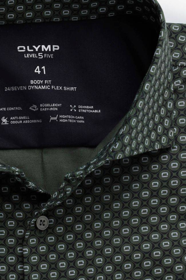 olymp Hemd Herren Olymp Regular Muster 62% co 36% pl 2% ea kragen Französisch Lange Ärmel