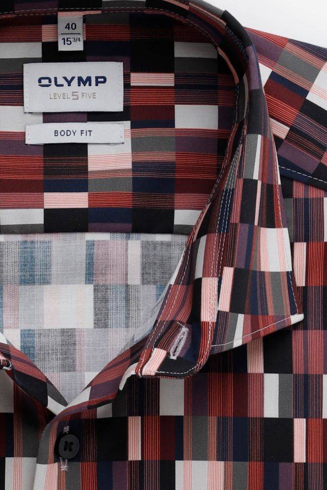 olymp Hemd Herren Olymp Regular Muster 97% Baumwolle 3% elastan kragen Französisch Lange Ärmel