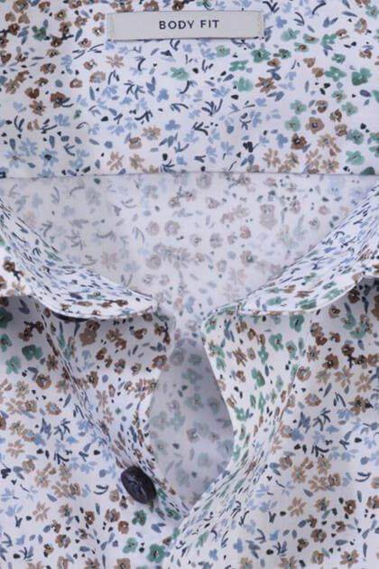 Olymp Hemd Herren Olymp Regular Muster Kragen Französisch Lange Ärmel