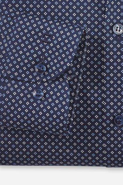 Olymp Hemd Herren Olymp Regular Muster Kragen Französisch Lange Ärmel