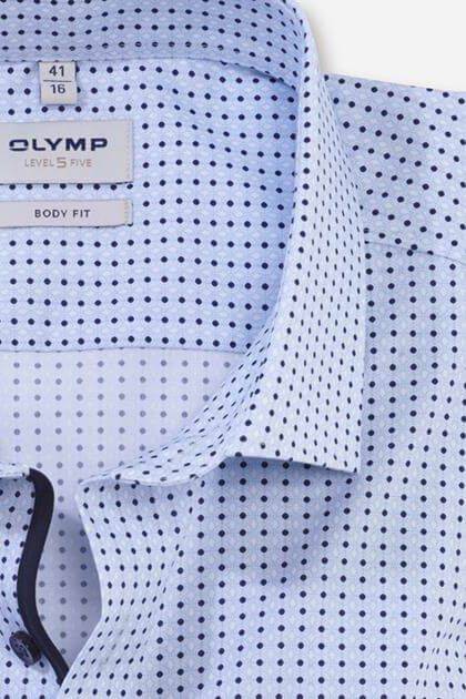 Olymp Hemd Herren Olymp Regular Muster Kragen Französisch Lange Ärmel