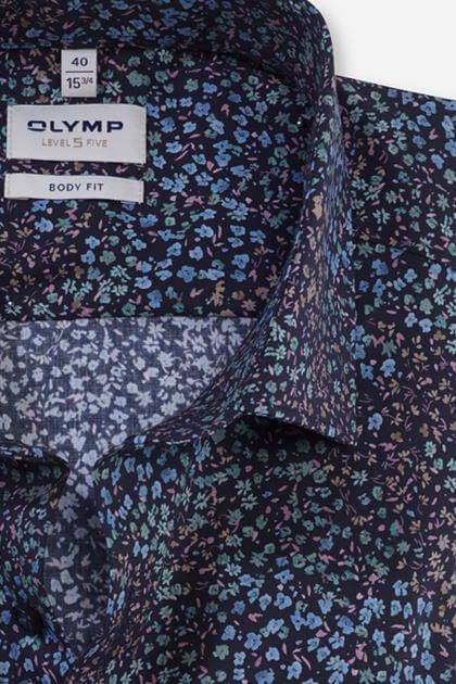 Olymp Hemd Herren Olymp Regular Muster Kragen Französisch Lange Ärmel