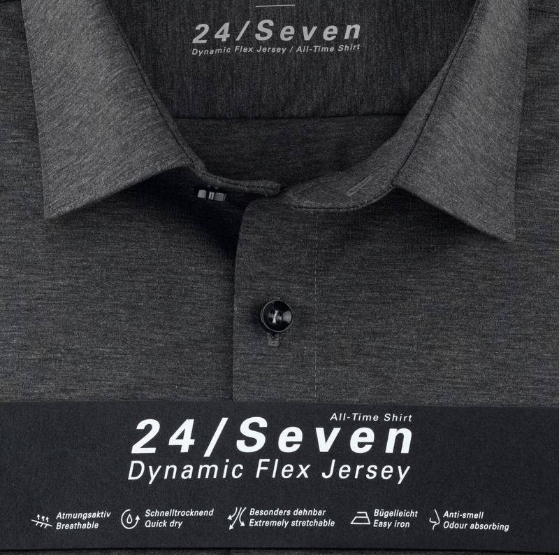 Olymp Hemd Herren Olymp Slim Einfarbig Kragen Französisch Lange Ärmel