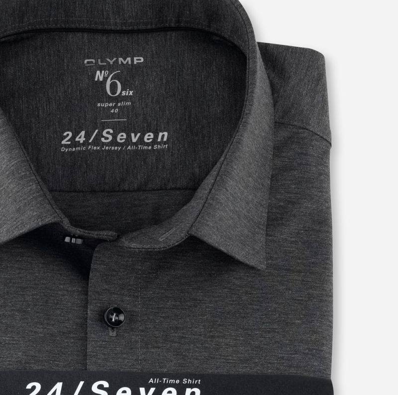 Olymp Hemd Herren Olymp Slim Einfarbig Kragen Französisch Lange Ärmel