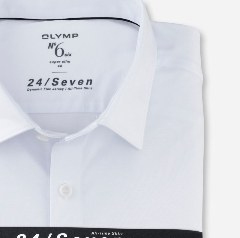 Olymp Hemd Herren Olymp Slim Einfarbig Kragen Französisch Lange Ärmel