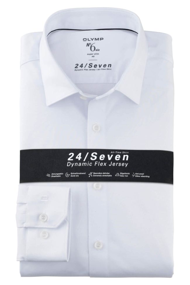 olymp Hemd Herren Olymp Slim Einfarbig kragen Französisch Lange Ärmel
