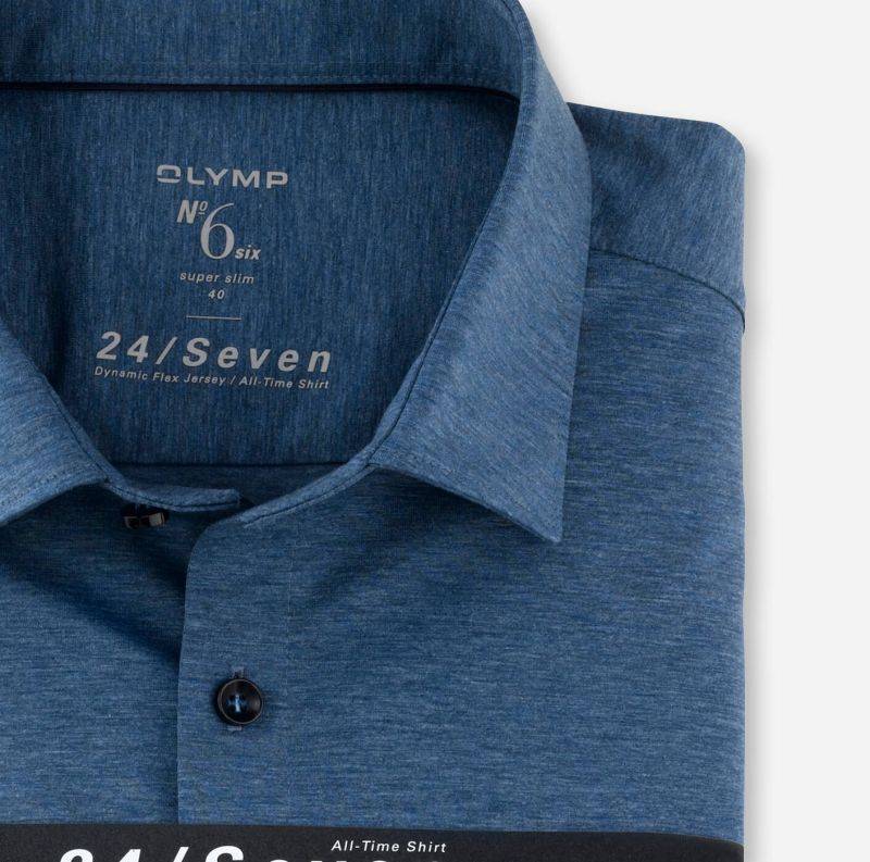 Olymp Hemd Herren Olymp Slim Einfarbig Kragen Französisch Lange Ärmel
