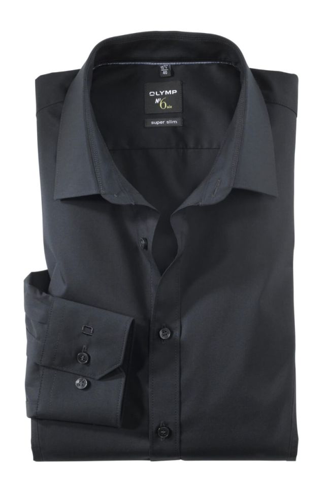 olymp Hemd Herren Olymp Slim Einfarbig kragen Italienisch Lange Ärmel