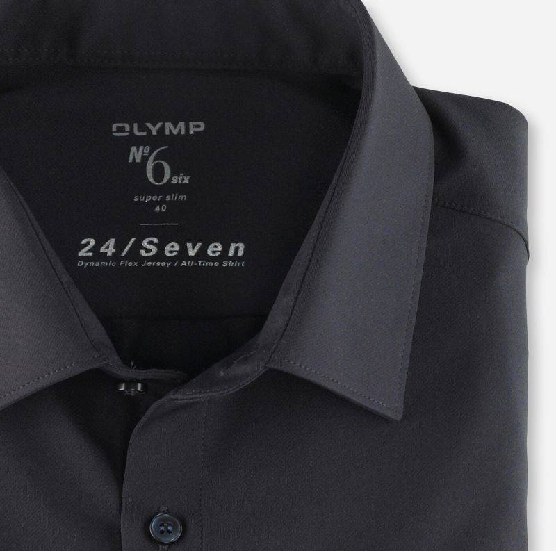 Olymp Hemd Herren Olymp Slim Einfarbig Kragen Italienisch Lange Ärmel