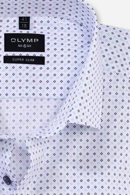Olymp Hemd Herren Olymp Slim Halb Unifarben Kragen Französisch Lange Ärmel