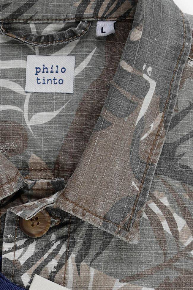 Philotinto Hemd Herren Philotinto Regular Muster 100% Baumwolle Kragen Italienisch Lange Ärmel