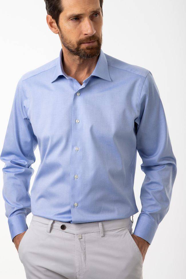 Roberto Vicini Hemd Herren Roberto Vicini Regular Einfarbig 100% Baumwolle Kragen Französisch Lange Ärmel