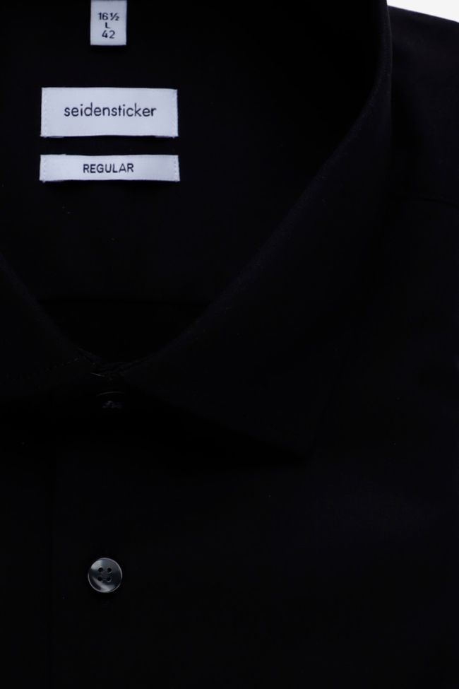 Seidensticker Hemd Herren Seidensticker Classic Bügelfreie Einfarbig 100% Baumwolle Kragen Italienisch Kurze Ärmel