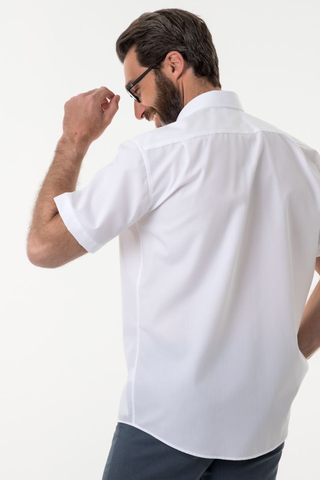 Seidensticker Hemd Herren Seidensticker Classic Bügelfreie Einfarbig 100% Baumwolle Kragen Button-Down Kurze Ärmel