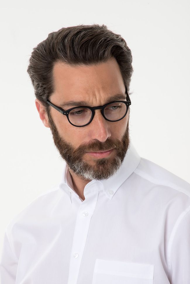 Seidensticker Hemd Herren Seidensticker Classic Bügelfreie Einfarbig 100% Baumwolle Kragen Button-Down Kurze Ärmel