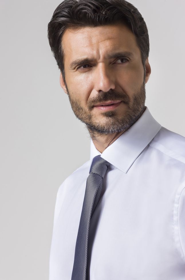 Seidensticker Hemd Herren Seidensticker Classic Bügelfreie Einfarbig 100% Baumwolle Kragen Italienisch Lange Ärmel