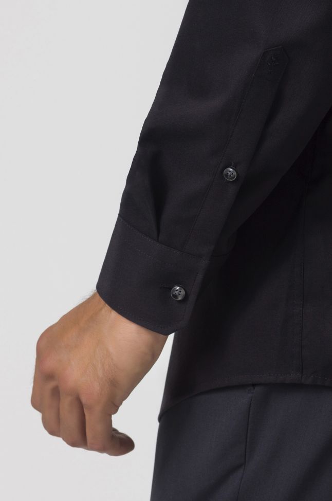 Seidensticker Hemd Herren Seidensticker Classic Bügelfreie Einfarbig 100% Baumwolle Kragen Italienisch Lange Ärmel