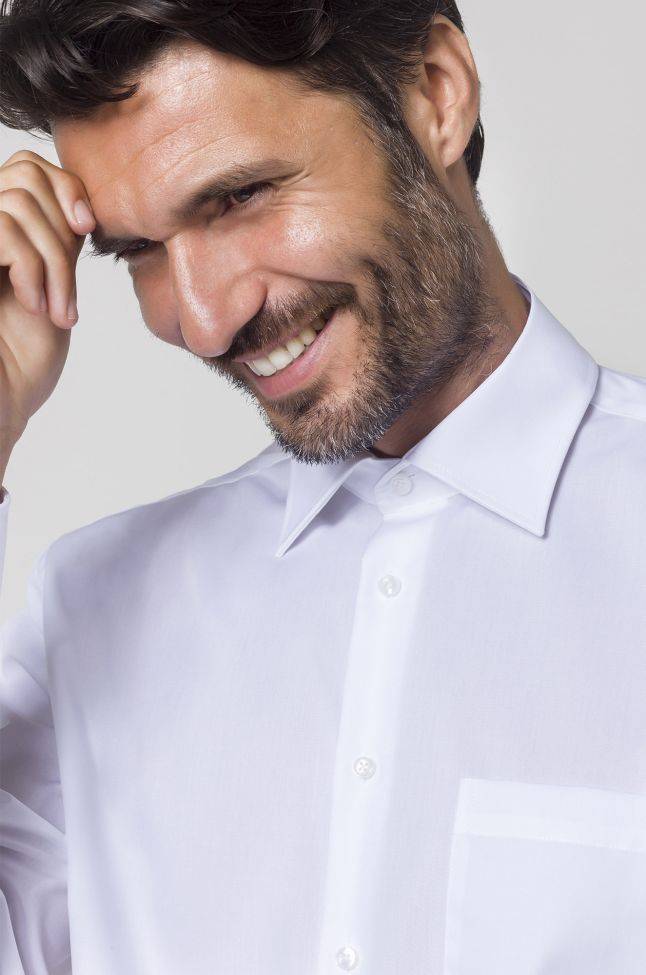 Seidensticker Hemd Herren Seidensticker Classic Bügelfreie Einfarbig 100% Baumwolle Kragen Italienisch Lange Ärmel