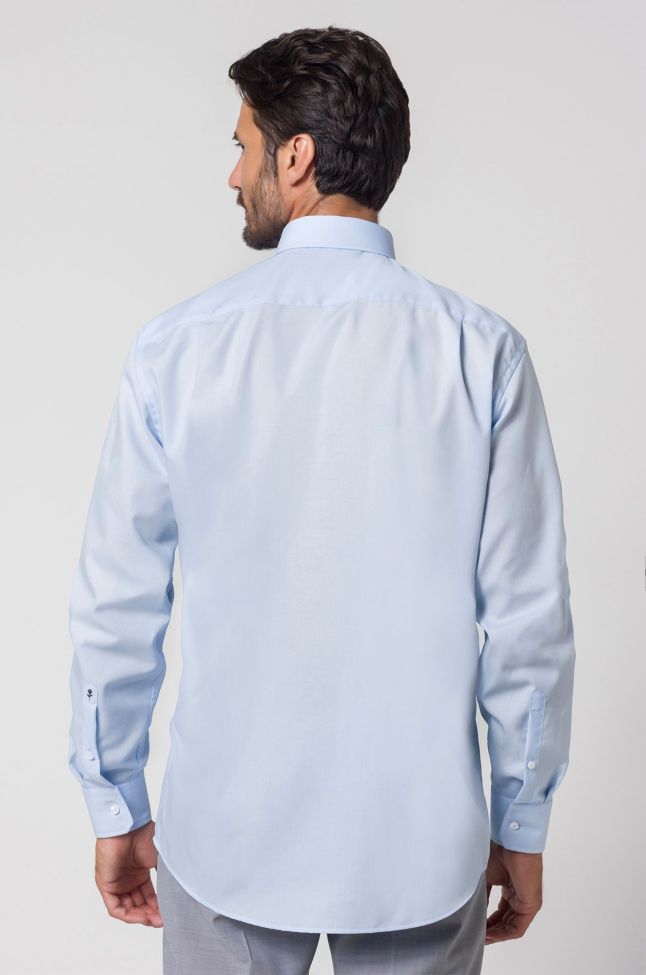 Seidensticker Hemd Herren Seidensticker Classic Bügelfreie Einfarbig 100% Baumwolle Kragen Italienisch Lange Ärmel