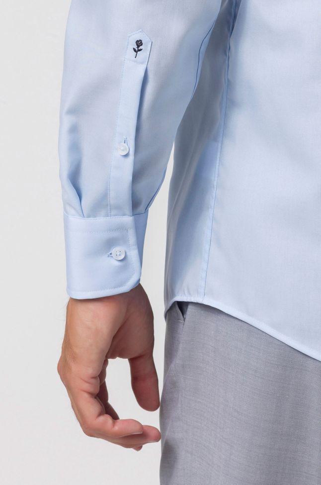 Seidensticker Hemd Herren Seidensticker Classic Bügelfreie Einfarbig 100% Baumwolle Kragen Italienisch Lange Ärmel