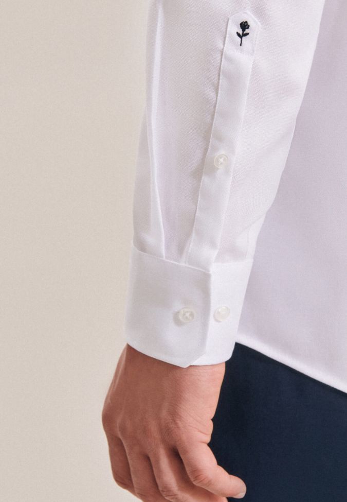 Seidensticker Hemd Herren Seidensticker Classic Bügelfreie Einfarbig 100% Baumwolle Kragen Italienisch Lange Ärmel