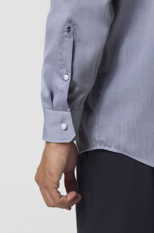 Seidensticker Hemd Herren Seidensticker Classic Bügelfreie Einfarbig 100% Baumwolle Kragen Italienisch Lange Ärmel