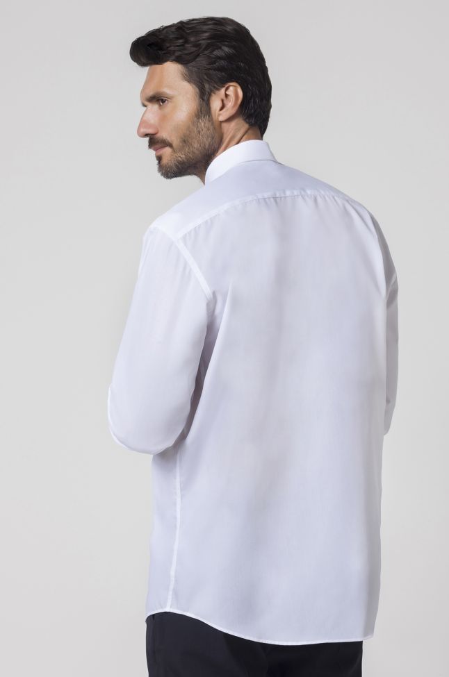 Seidensticker Hemd Herren Seidensticker Classic Bügelfreie Einfarbig 100% Baumwolle Kragen Italienisch Lange Ärmel