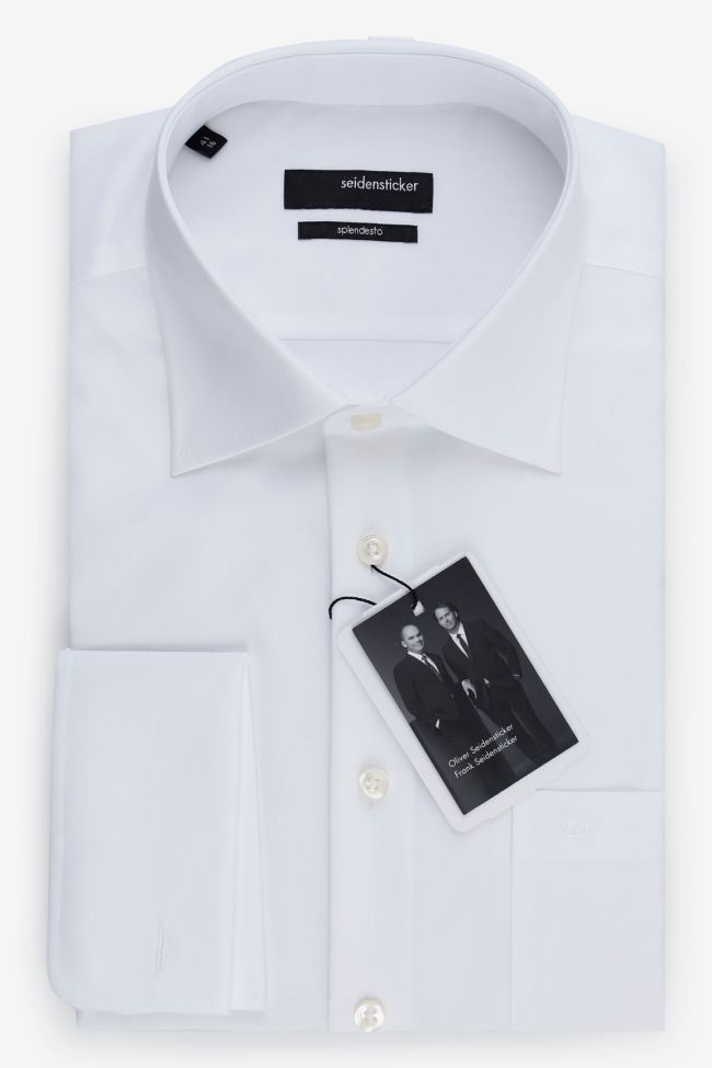 seidensticker Hemd Herren Seidensticker Classic Bügelfreie Einfarbig 100% Baumwolle kragen Italienisch Lange Ärmel