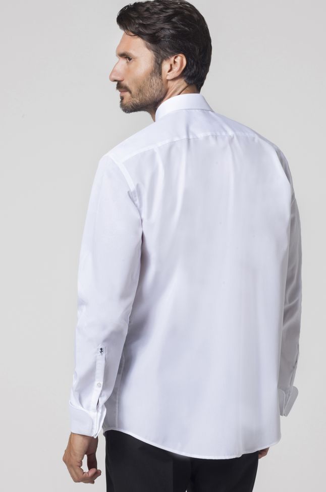 Seidensticker Hemd Herren Seidensticker Classic Bügelfreie Einfarbig 100% Baumwolle Kragen Italienisch Lange Ärmel