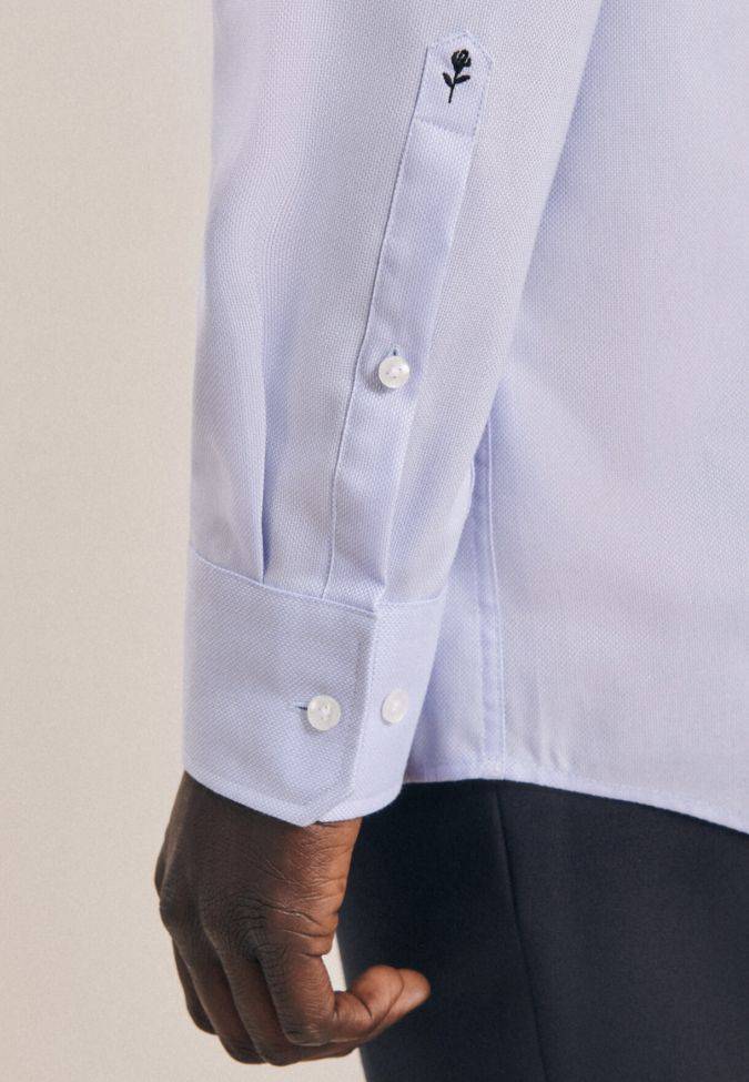 Seidensticker Hemd Herren Seidensticker Classic Bügelfreie Einfarbig 100% Baumwolle Kragen Italienisch Lange Ärmel