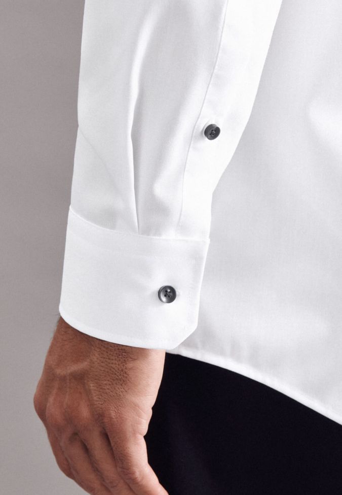 Seidensticker Hemd Herren Seidensticker Classic Bügelfreie Einfarbig 100% Baumwolle Kragen Italienisch Lange Ärmel