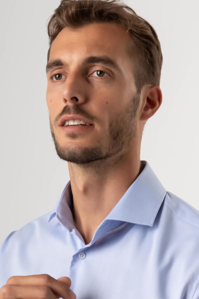 Seidensticker Hemd Herren Seidensticker Regular Bügelfreie Einfarbig 100% Baumwolle Kragen Französisch Lange Ärmel