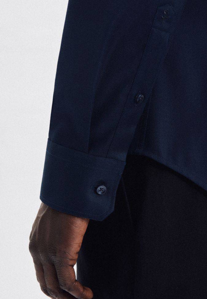 Seidensticker Hemd Herren Seidensticker Regular Bügelfreie Einfarbig Kragen Italienisch Lange Ärmel