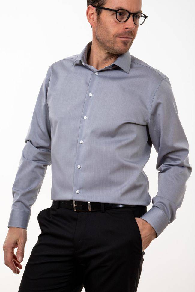 Seidensticker Hemd Herren Seidensticker Regular Bügelfreie Einfarbig 100% Baumwolle Kragen Italienisch Lange Ärmel